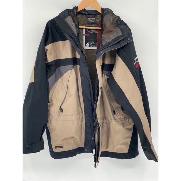 Eider Jacket Men's Size‎ Large Black Tan Extreme Enium Vintage - Picture 2 of 15